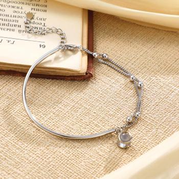 Bracelet De Projection De Photos Personnalisé, Cadeau À Double Chaîne Pour Elle - votrecollierprenomfr