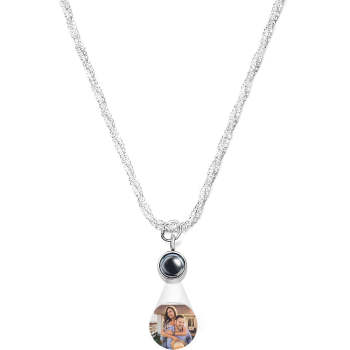 Collier De Projection Personnalisé, Chaîne De Chou-fleur À La Mode, Cadeau Pour Fille - votrecollierprenomfr