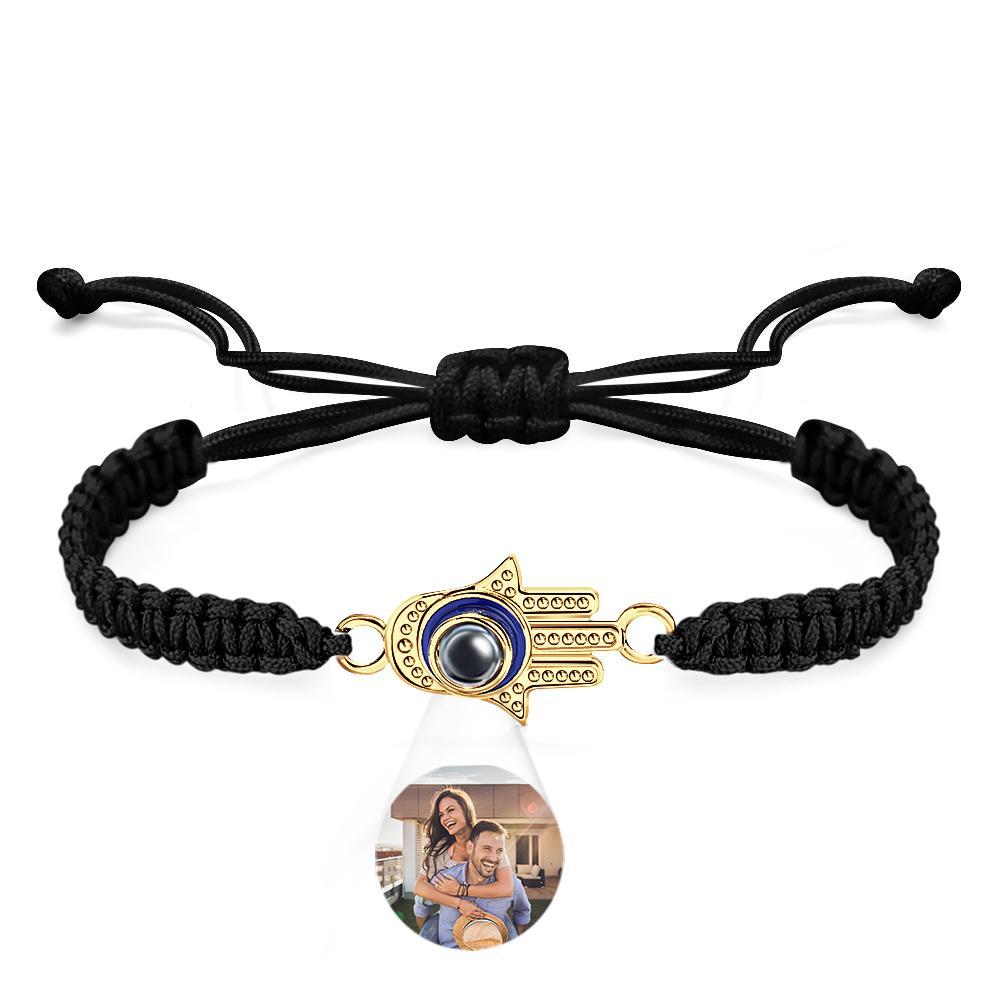 Bracelet De Projection Personnalisé Mauvais Œil Mode Cadeau Pour Hommes - votrecollierprenomfr