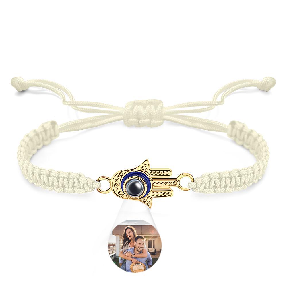 Bracelet De Projection Personnalisé Mauvais Œil Mode Cadeau Pour Hommes - votrecollierprenomfr
