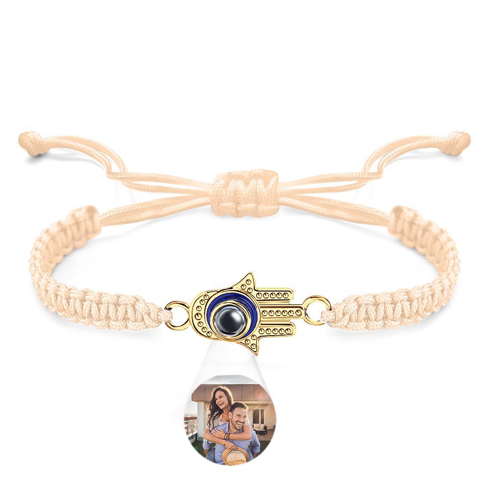 Bracelet De Projection Personnalisé Mauvais Œil Mode Cadeau Pour Hommes - votrecollierprenomfr