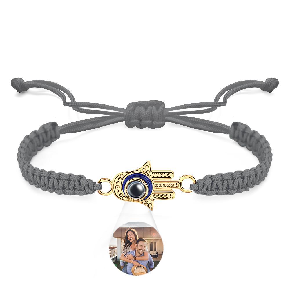 Bracelet De Projection Personnalisé Mauvais Œil Mode Cadeau Pour Hommes - votrecollierprenomfr