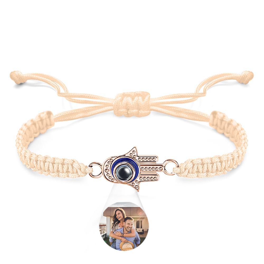 Bracelet De Projection Personnalisé Mauvais Œil Mode Cadeau Pour Hommes - votrecollierprenomfr