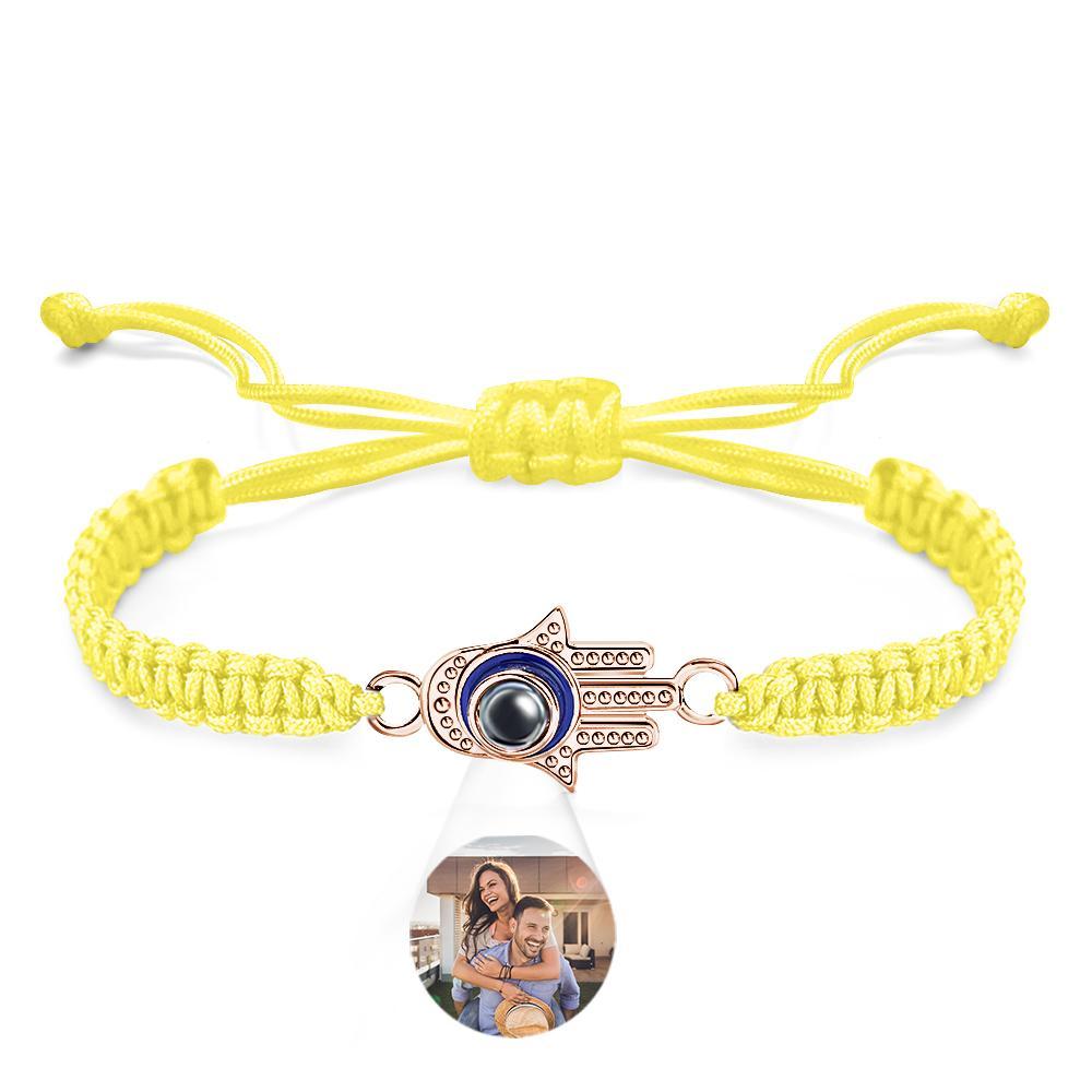 Bracelet De Projection Personnalisé Mauvais Œil Mode Cadeau Pour Hommes - votrecollierprenomfr