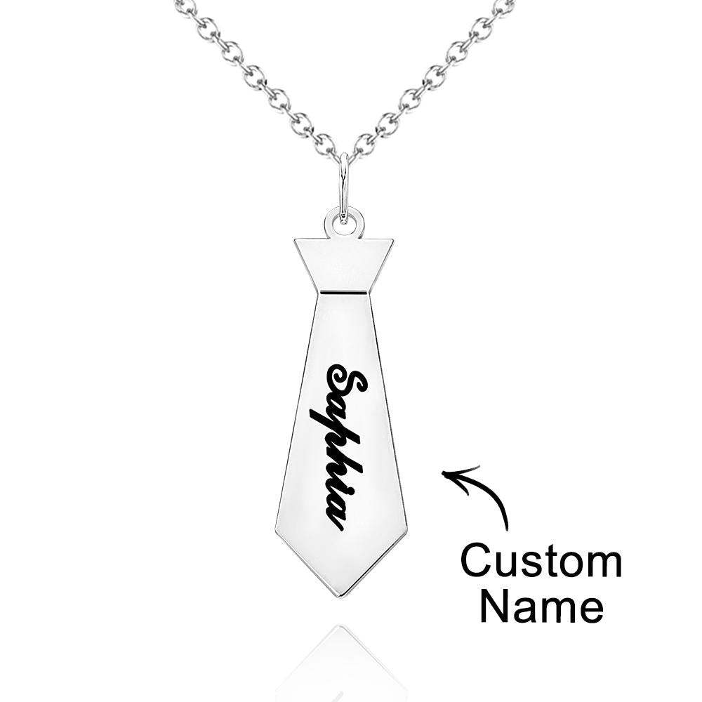 Collier Avec Nom Personnalisé, Cadeau Créatif Et Amusant Pour Papa - votrecollierprenomfr