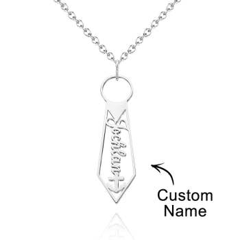 Collier Avec Nom Personnalisé, Cravate Créative, Cadeaux De Mode Pour Hommes - votrecollierprenomfr