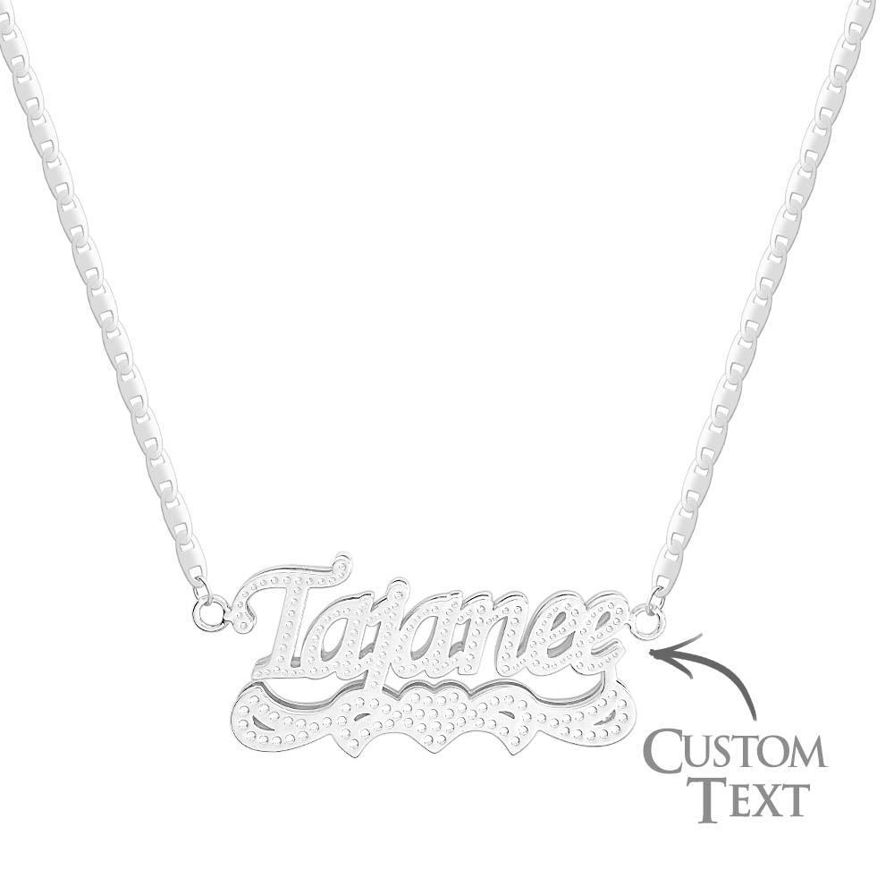 Collier Avec Nom Personnalisé, Style Hip Hop, Décor De Cœur, Cadeaux Pour Lui - votrecollierprenomfr