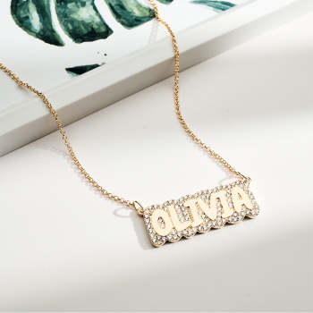 Collier Personnalisé Avec Nom En Diamant, Cadeau Créatif À Bulles - votrecollierprenomfr