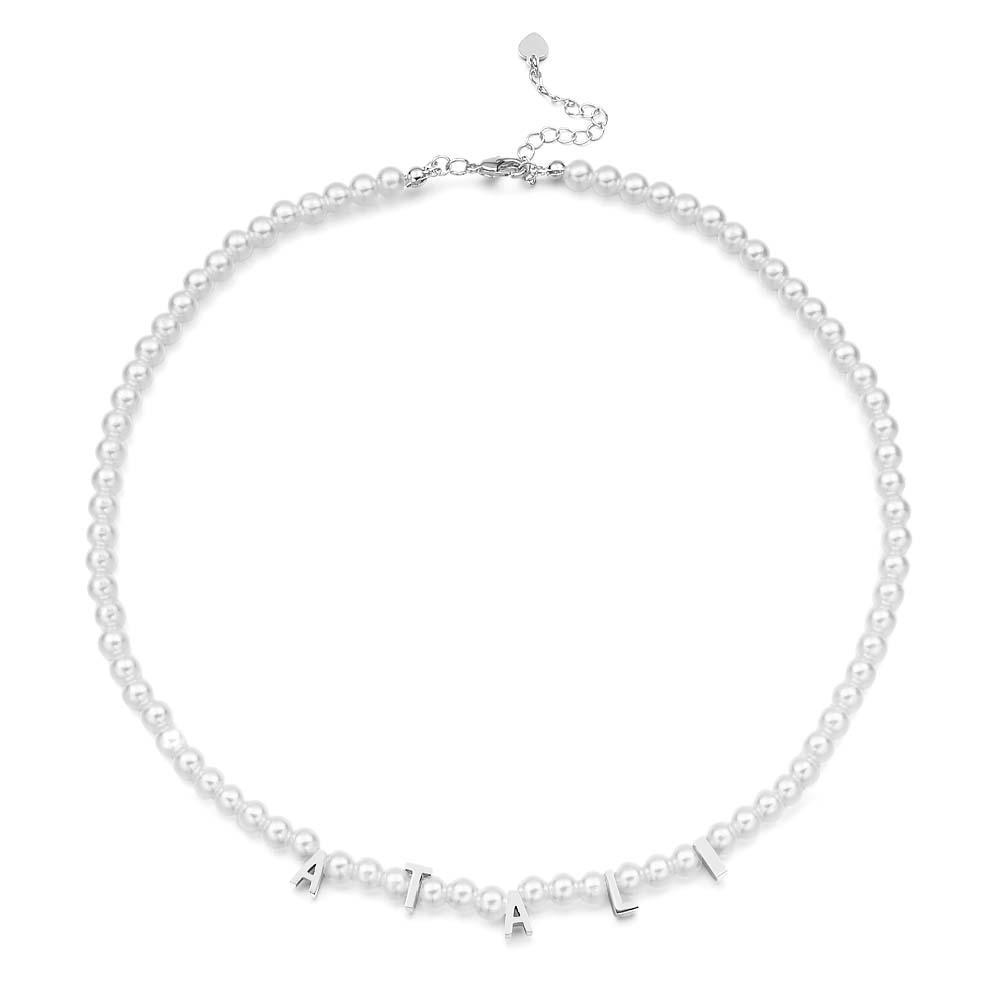Collier De Perles Personnalisé, Collier De Nom Personnalisé, Cadeau Pour Elle - votrecollierprenomfr
