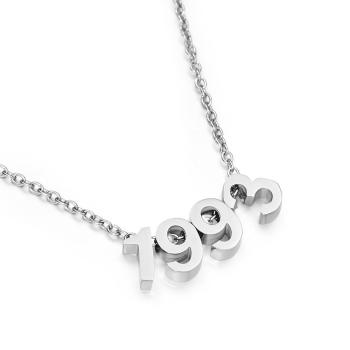 Collier Numéroté Date Spéciale Ou Numéro D'équipe Cadeau Pour La Fête Des Mères De L'équipe Sportive Et Toutes Les Occasions - votrecollierprenomfr