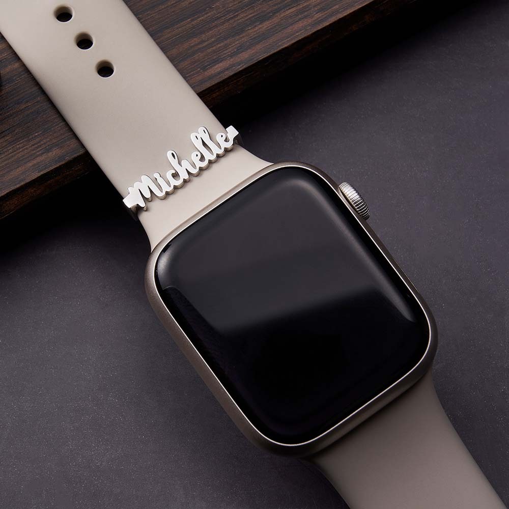 Accessoire De Bracelet De Montre Avec Nom Personnalisé, Cadeau De Charme Pour Elle - votrecollierprenomfr