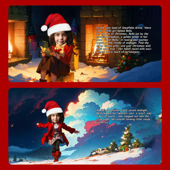 Livre De Noël Pour Bébé Nom Et Visage Personnalisés Cadeaux De Noël Pour Bébé - votrecollierprenomfr