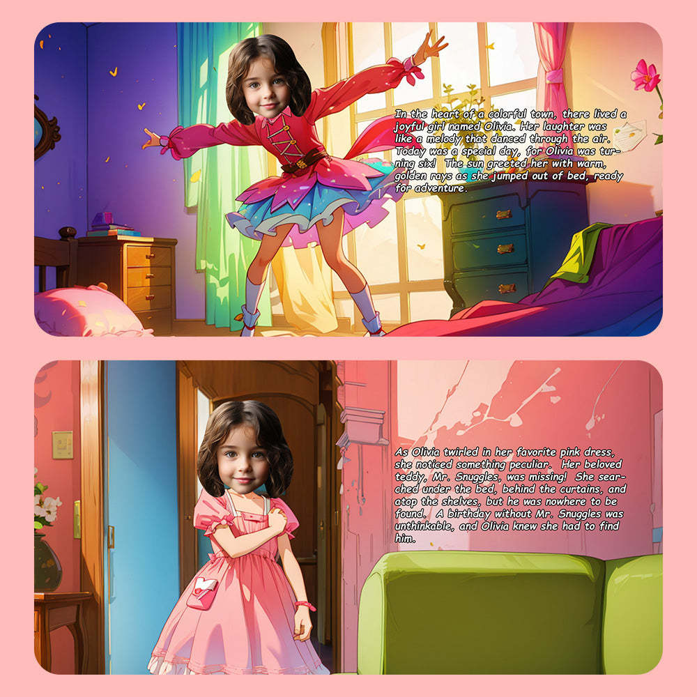 Livre De Noël Pour Bébé Nom Et Visage Personnalisés Cadeaux De Noël Pour Bébé - votrecollierprenomfr