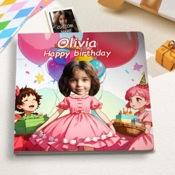 Livre D'anniversaire Personnalisé Avec Nom Et Visage, Cadeaux Pour Bébé - votrecollierprenomfr