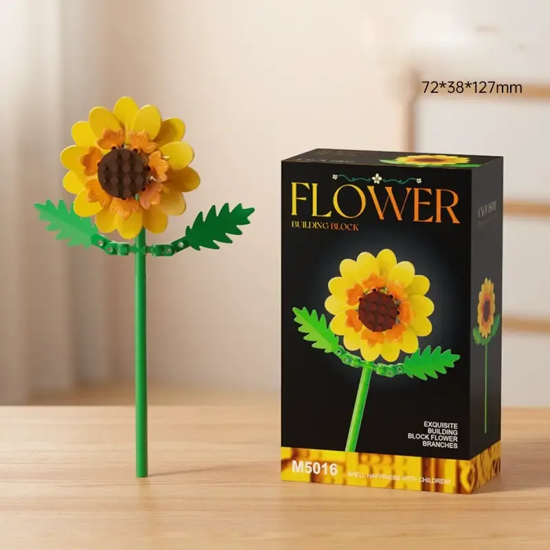 Blocs De Construction De Fleurs Diy – 16 Styles De Fleurs À Mélanger Et Assortir | Cadeau Bouquet Éternel - votrecollierprenomfr