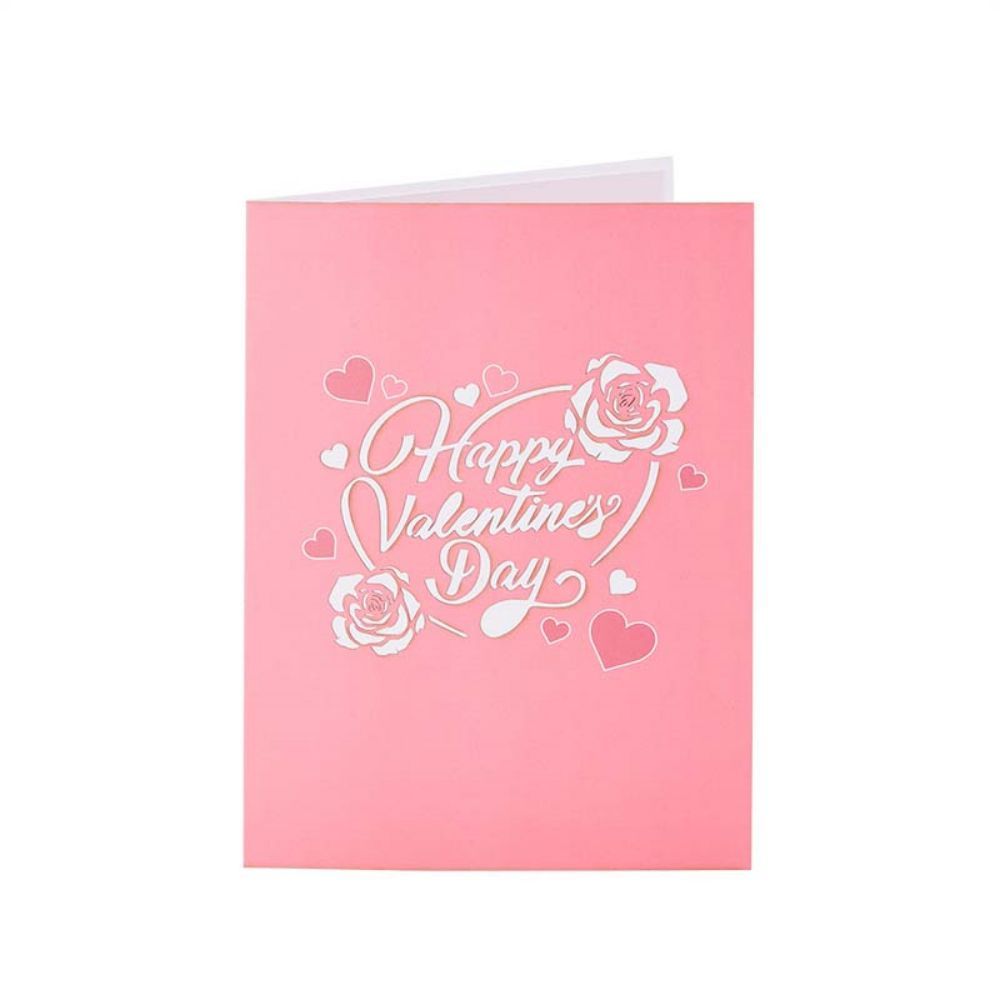 Rose Basket 3d Pop Up Carte De Vœux - votrecollierprenomfr