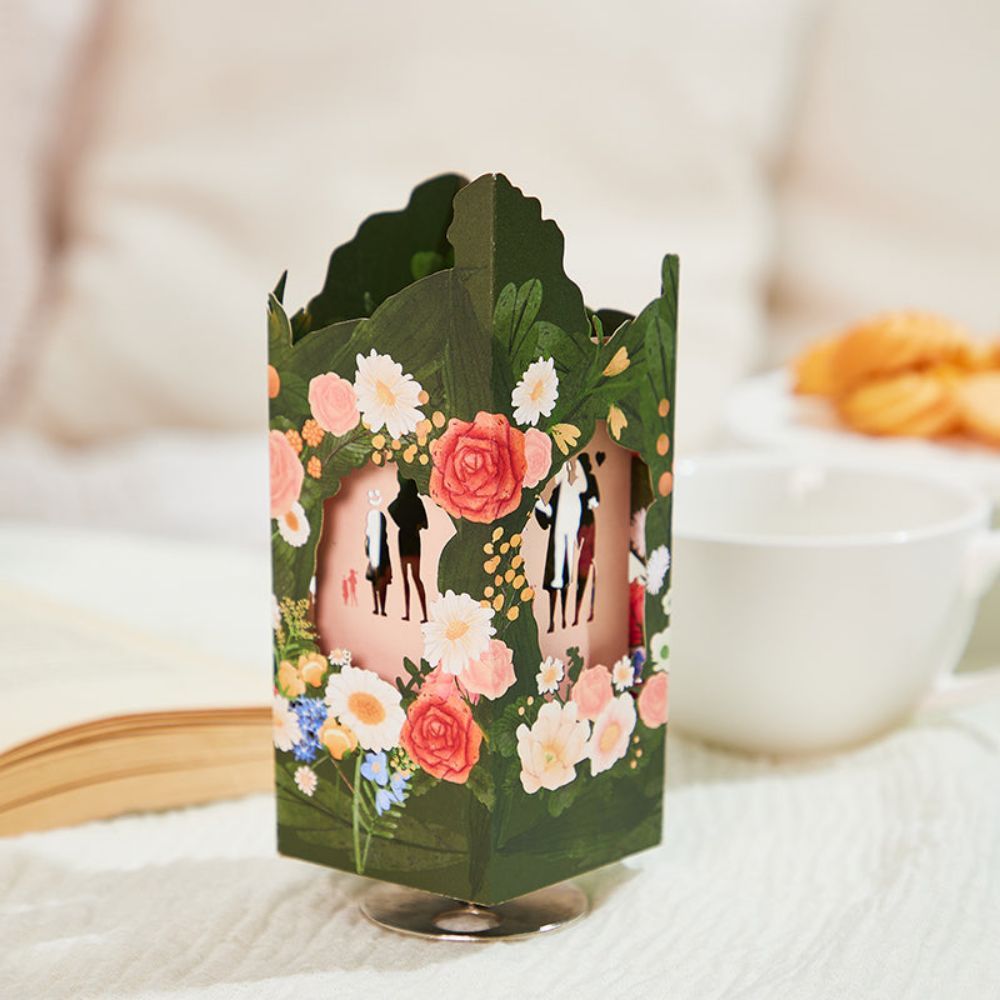 Cadeau De Boîte À Musique En Papier 3d Silhouette De Mère Pour La Fête Des Mères - votrecollierprenomfr