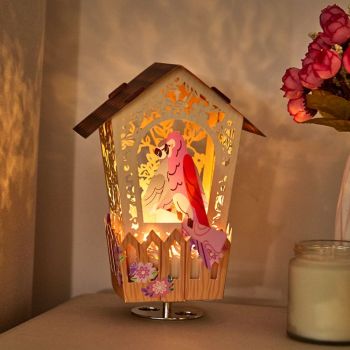 Boîte À Musique En Papier 3d Bird House Cadeau Pour La Fête Des Mères - votrecollierprenomfr