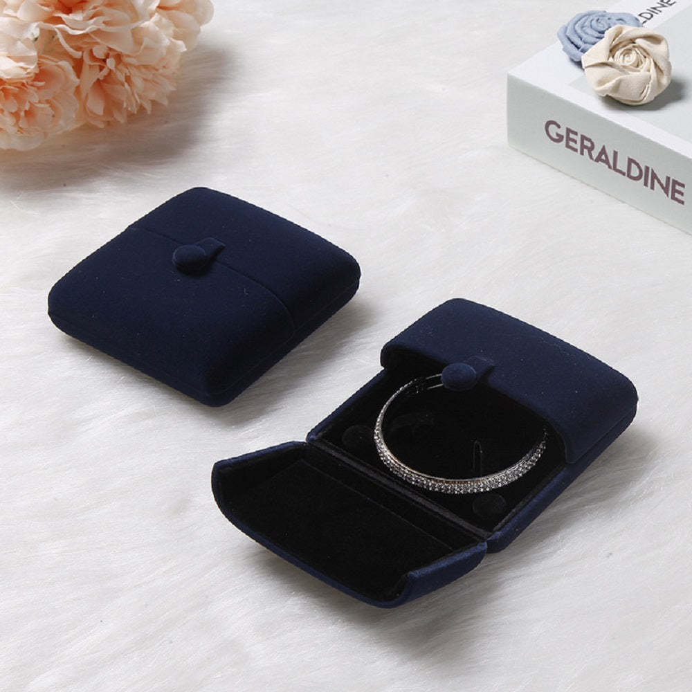 Bracelet Boîte Velours Double Emballage Ouvert Boîte À Bijoux Cadeaux Pour Elle - votrecollierprenomfr