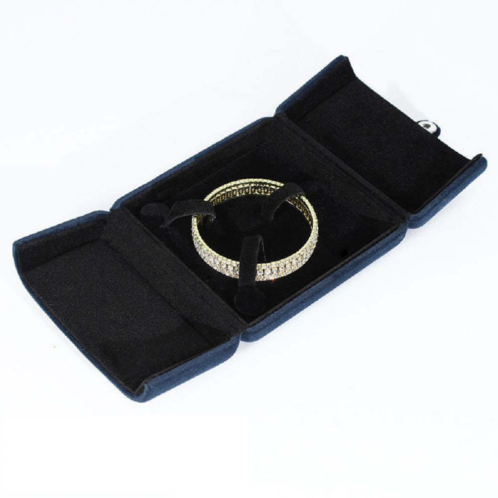 Bracelet Boîte Velours Double Emballage Ouvert Boîte À Bijoux Cadeaux Pour Elle - votrecollierprenomfr