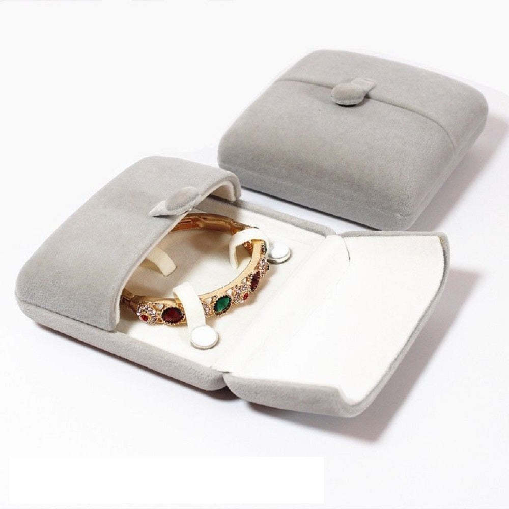 Bracelet Boîte Velours Double Emballage Ouvert Boîte À Bijoux Cadeaux Pour Elle - votrecollierprenomfr