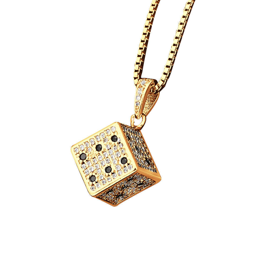 Collier Hip Hop À La Mode, Collier En Zircon, Bijoux Cadeaux Pour Hommes - votrecollierprenomfr