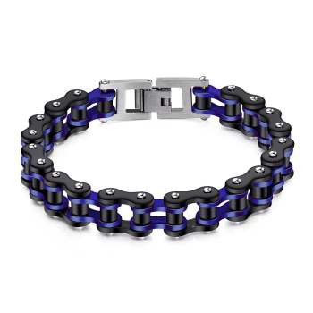 Bracelet Chaîne De Vélo Rétro, Noir, Rouge, Cadeaux Pour Hommes À La Mode - votrecollierprenomfr