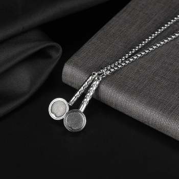Collier Tendance Pour Hommes, Écouteurs Créatifs, Cadeaux Hip Hop - votrecollierprenomfr