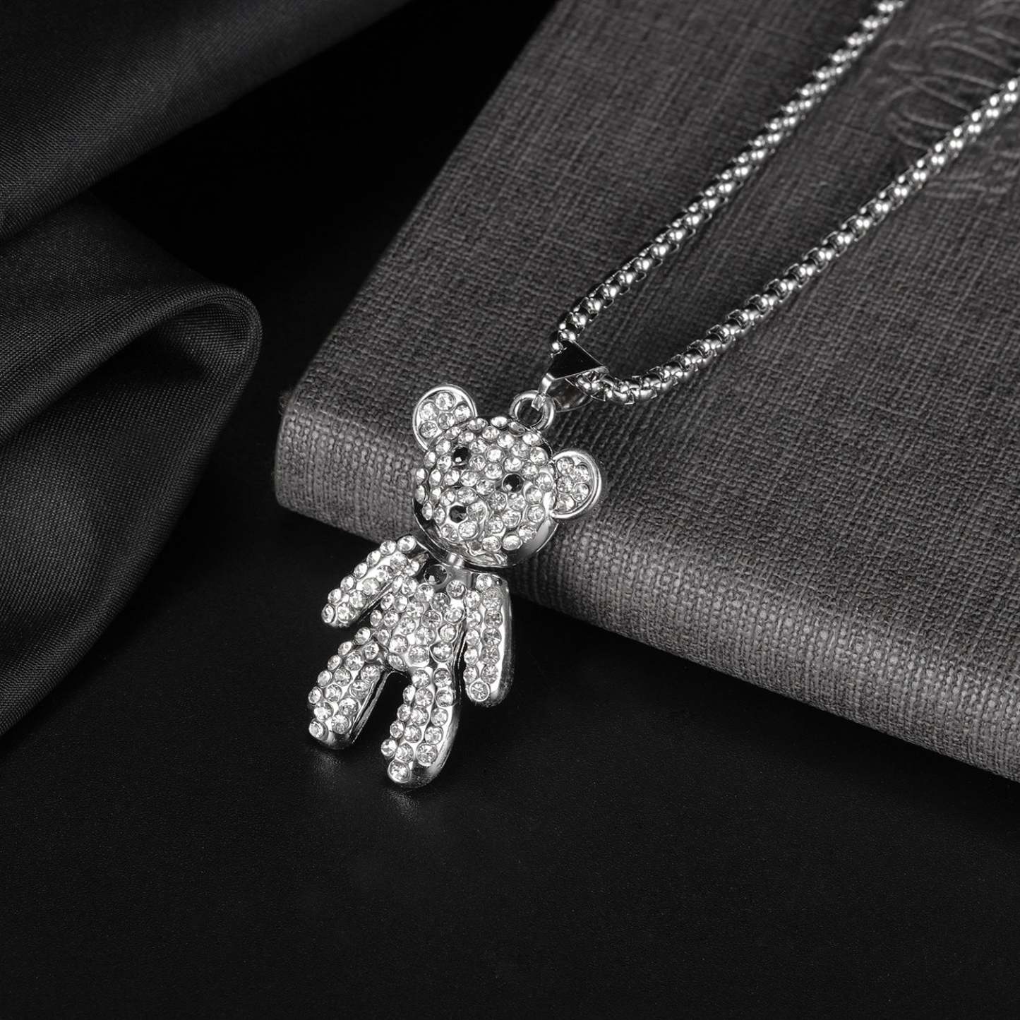 Collier Ours En Diamant, Chaîne De Pull, Cadeaux De Mode - votrecollierprenomfr