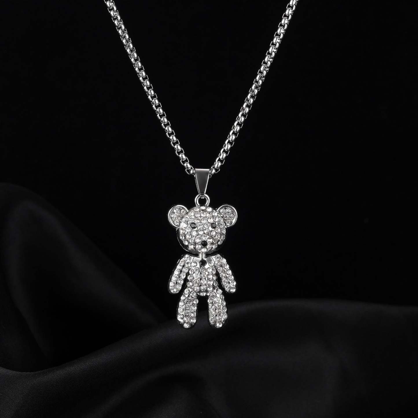Collier Ours En Diamant, Chaîne De Pull, Cadeaux De Mode - votrecollierprenomfr