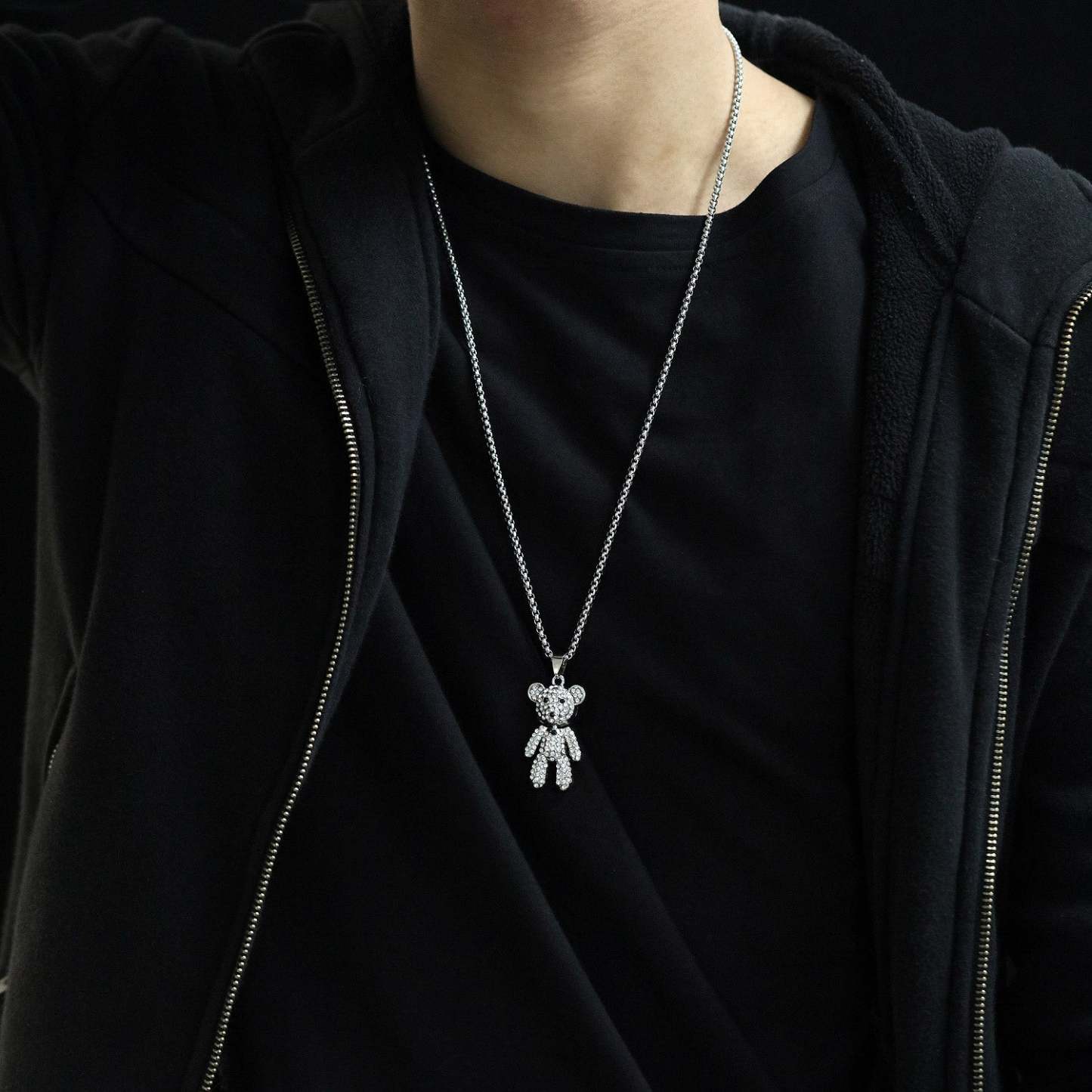 Collier Ours En Diamant, Chaîne De Pull, Cadeaux De Mode - votrecollierprenomfr