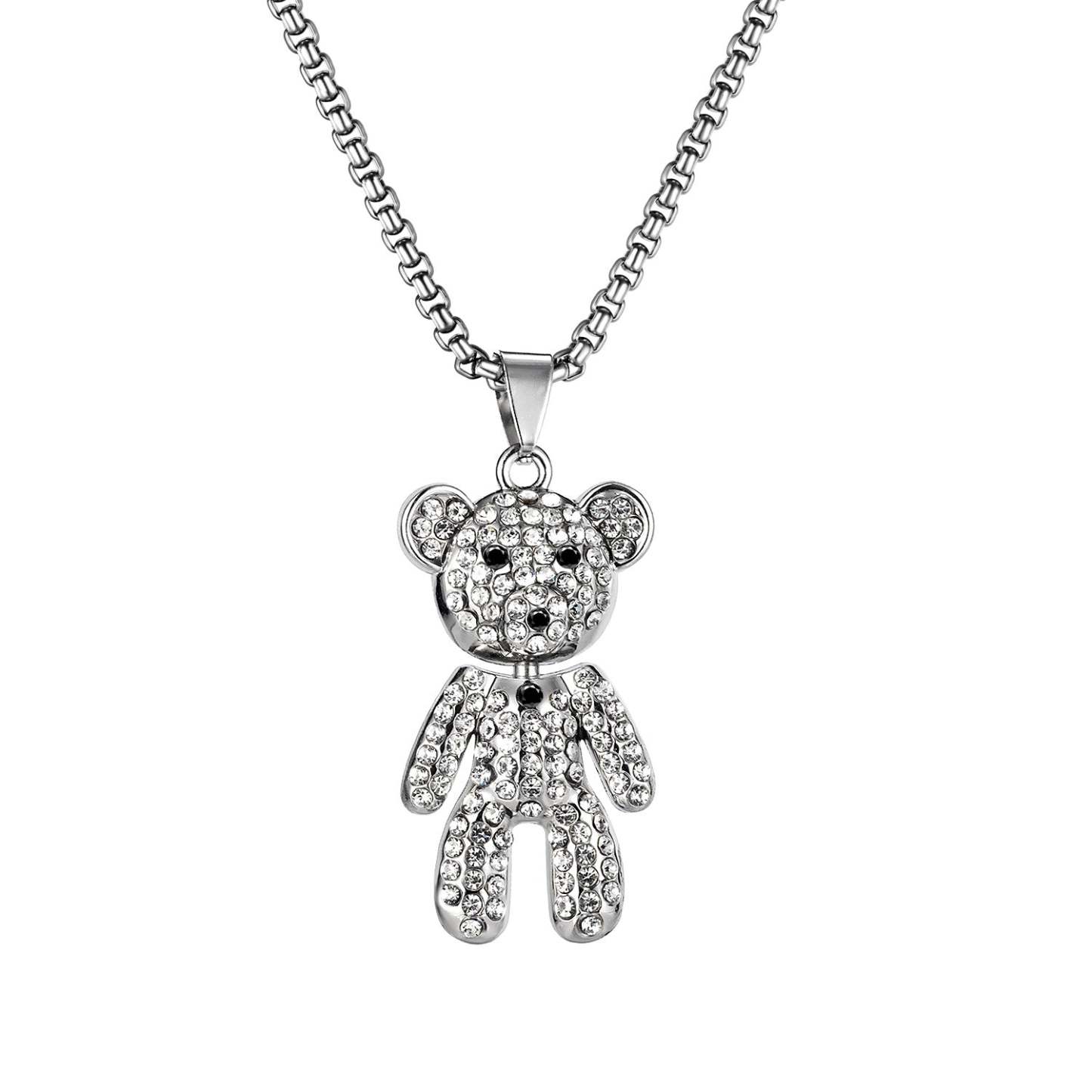 Collier Ours En Diamant, Chaîne De Pull, Cadeaux De Mode - votrecollierprenomfr