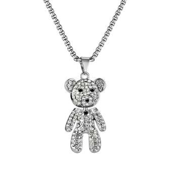 Collier Ours En Diamant, Chaîne De Pull, Cadeaux De Mode - votrecollierprenomfr