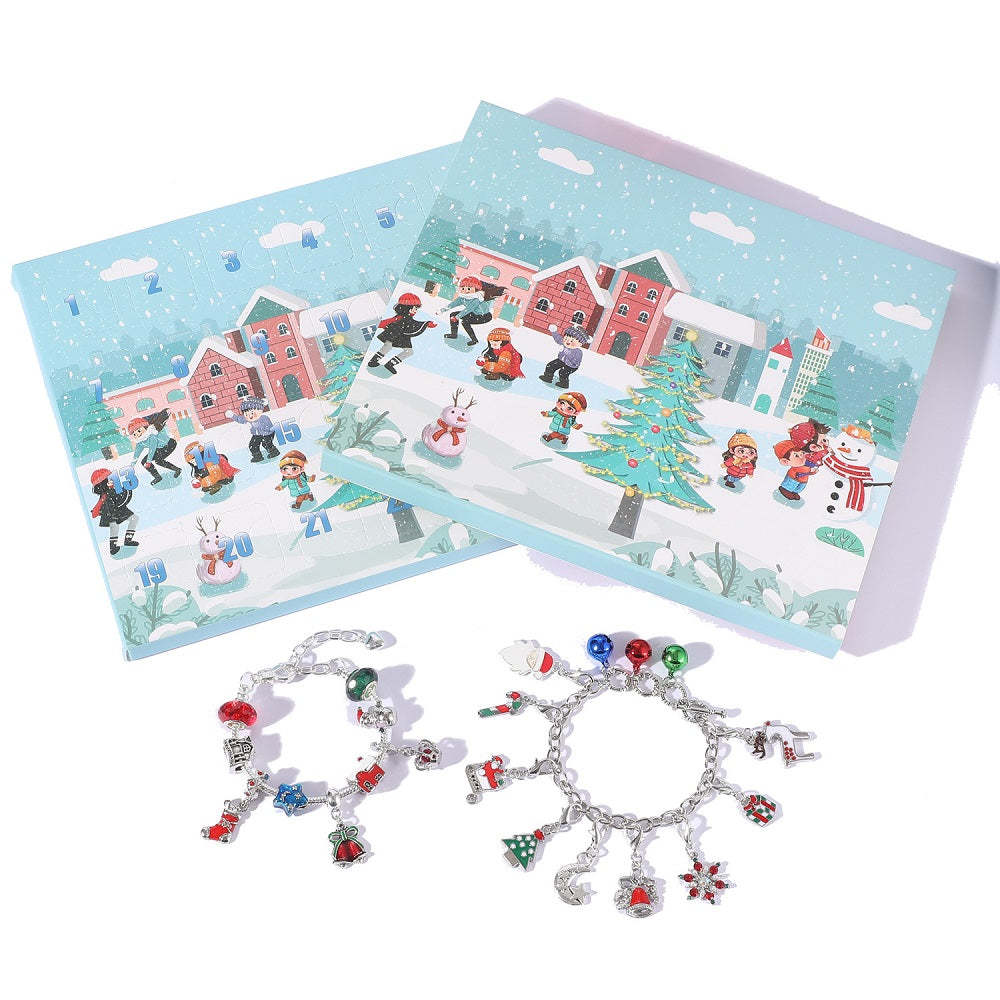 Ensemble De Bracelets De Noël À Faire Soi-même, Compte À Rebours De L'avent, Boîte Aveugle, Cadeau Pour Enfants - votrecollierprenomfr