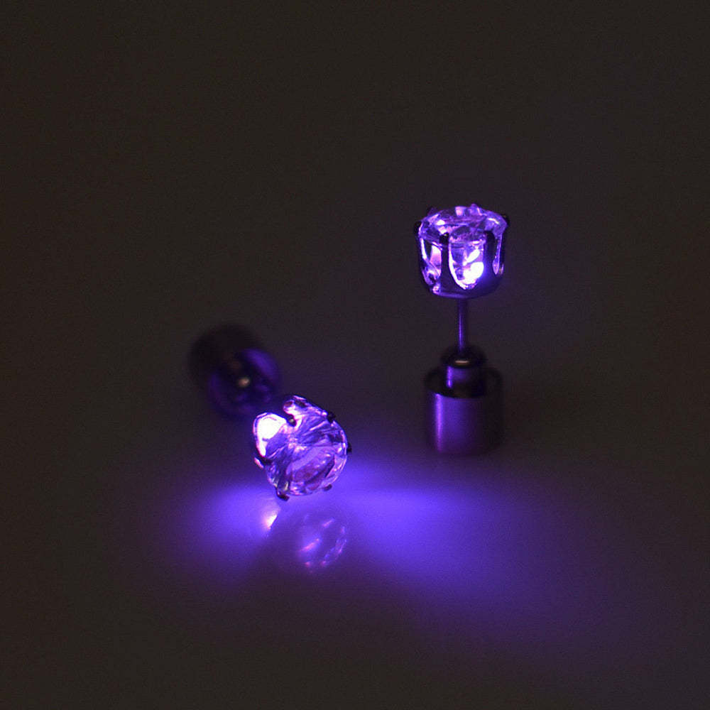 Boucles D'oreilles Lumineuses À Led - votrecollierprenomfr