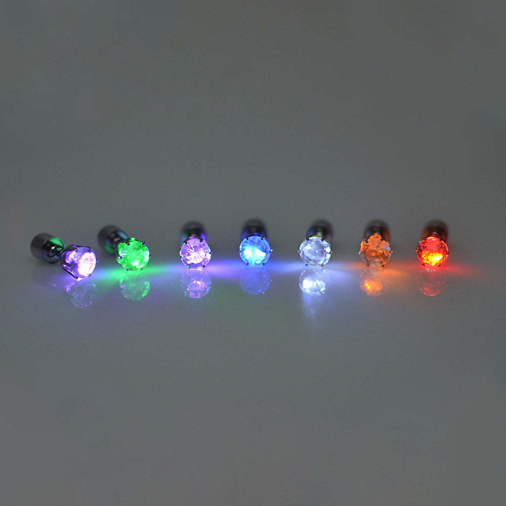 Boucles D'oreilles Lumineuses À Led - votrecollierprenomfr