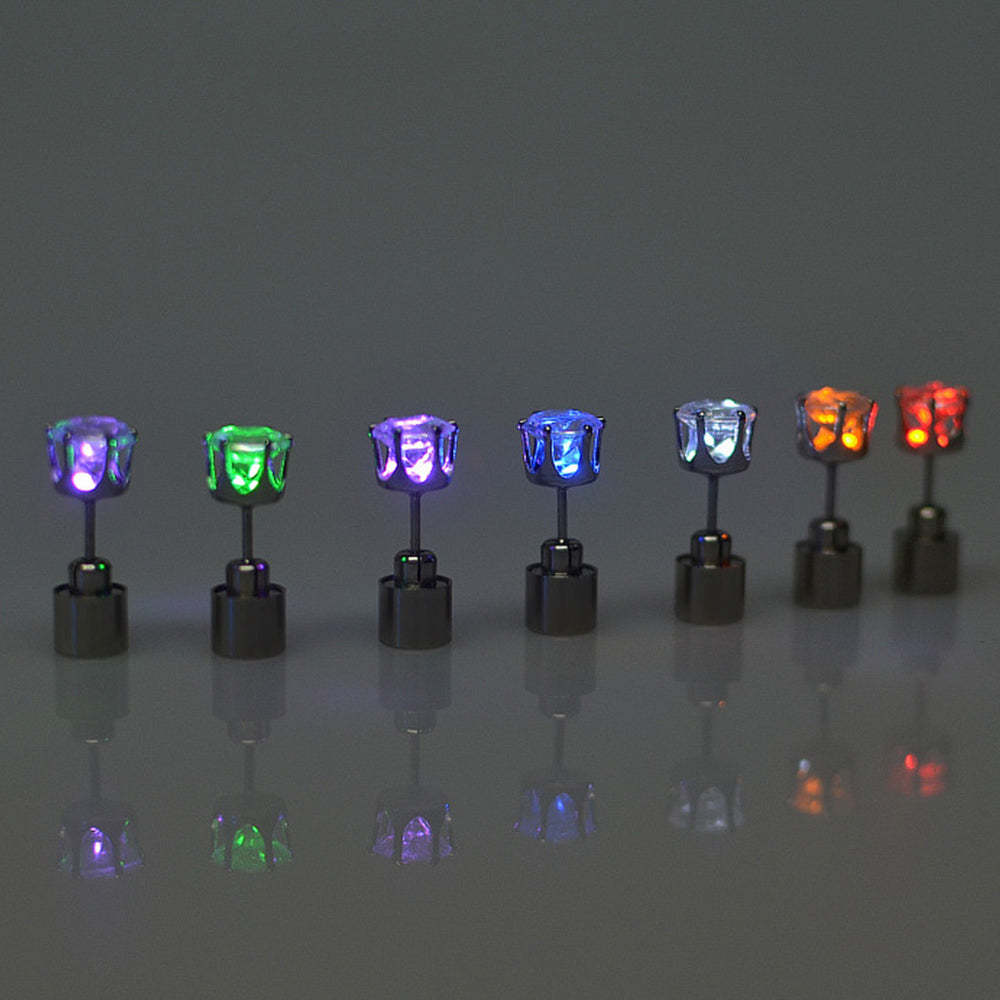 Boucles D'oreilles Lumineuses À Led - votrecollierprenomfr