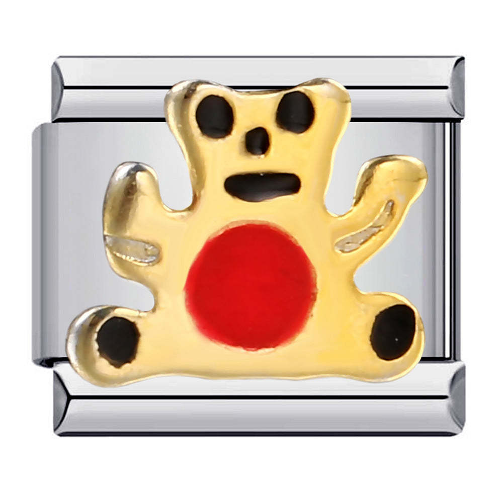 Charm Italien Poupée Wacky Pour Bracelets À Charms Italiens Lien Composable - votrecollierprenomfr