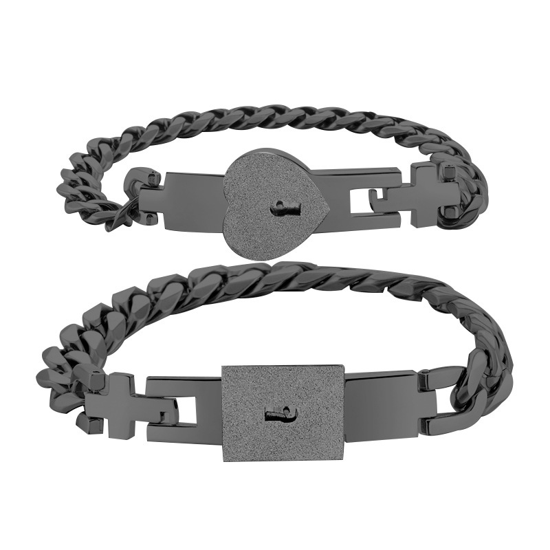 Bracelets De Couple À Clé Secrète Bracelets Exclusifs Love Lock Verrouillez Et Déverrouillez Votre Ensemble D'amour - votrecollierprenomfr