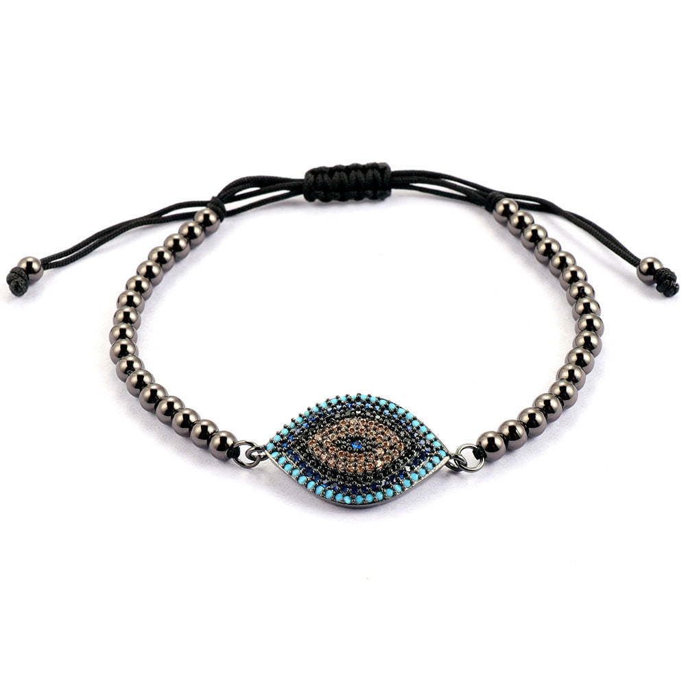 Bracelet De Mode Creative Coloré Tressé Devil Eye Cadeau Pour Les Femmes - votrecollierprenomfr