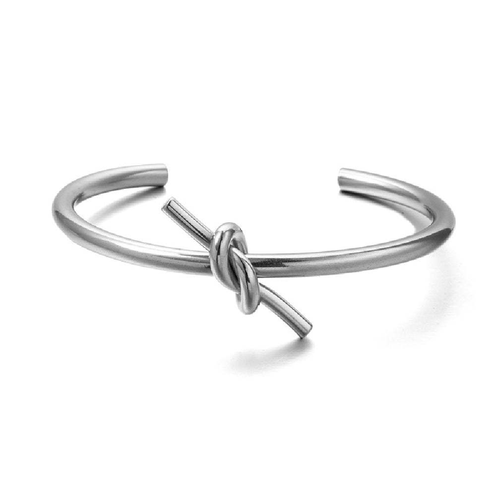 Bracelet De Couple À Nœud Concentrique Vintage Bracelet En Acier Au Titane Cadeau Pour Les Couples - votrecollierprenomfr