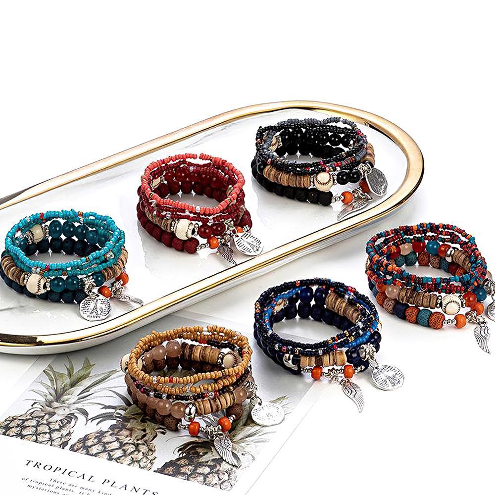 Bracelets Empilables À La Mode, Cadeaux Délicats De Style Bohémien - votrecollierprenomfr
