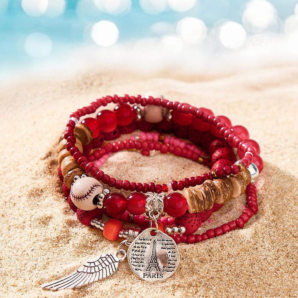 Bracelets Empilables À La Mode, Cadeaux Délicats De Style Bohémien - votrecollierprenomfr