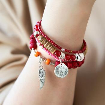 Bracelets Empilables À La Mode, Cadeaux Délicats De Style Bohémien - votrecollierprenomfr