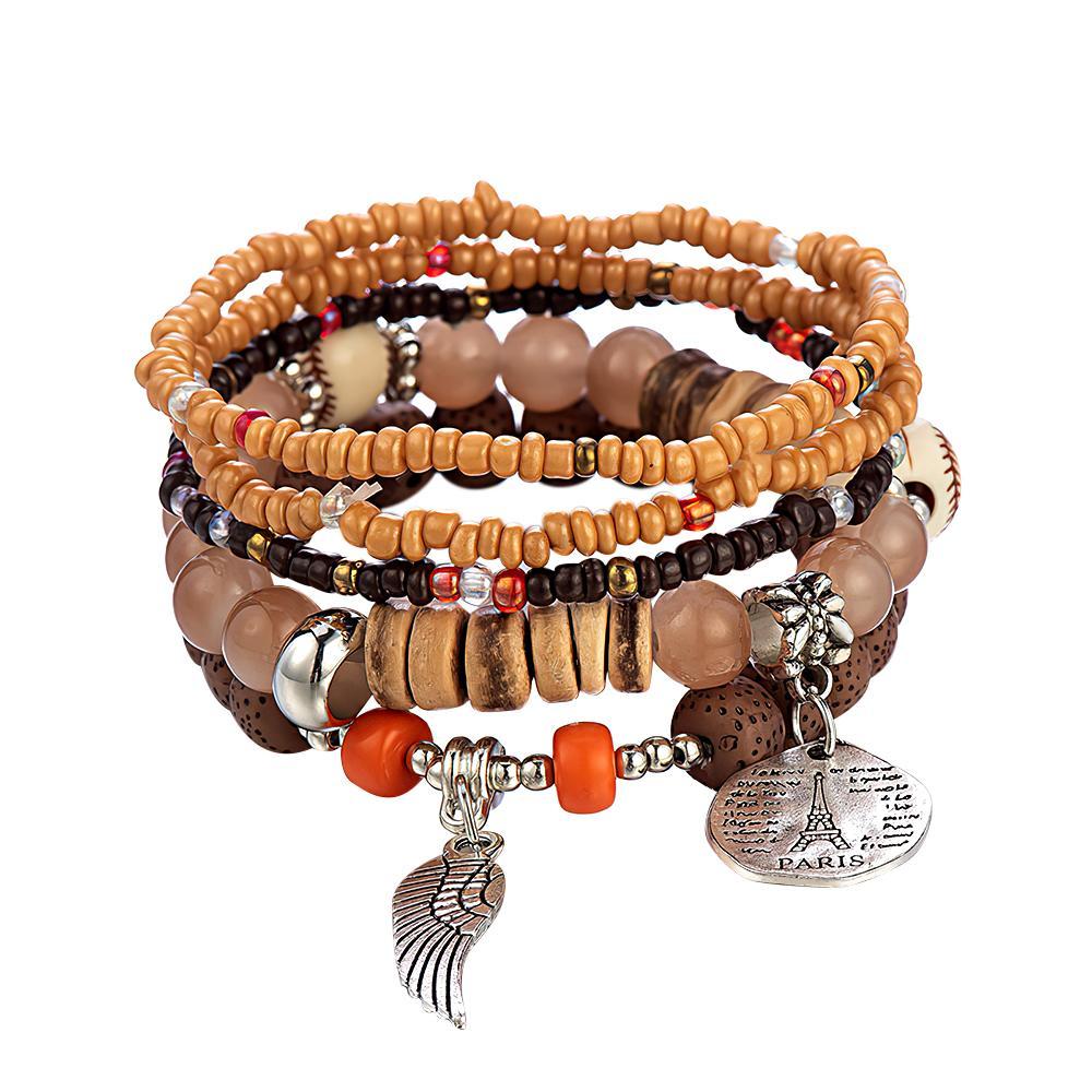 Bracelets Empilables À La Mode, Cadeaux Délicats De Style Bohémien - votrecollierprenomfr