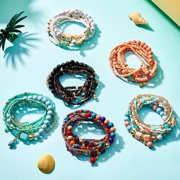 Bracelets Empilables Uniques, Cadeaux De Mode Bohémien Pour Filles - votrecollierprenomfr