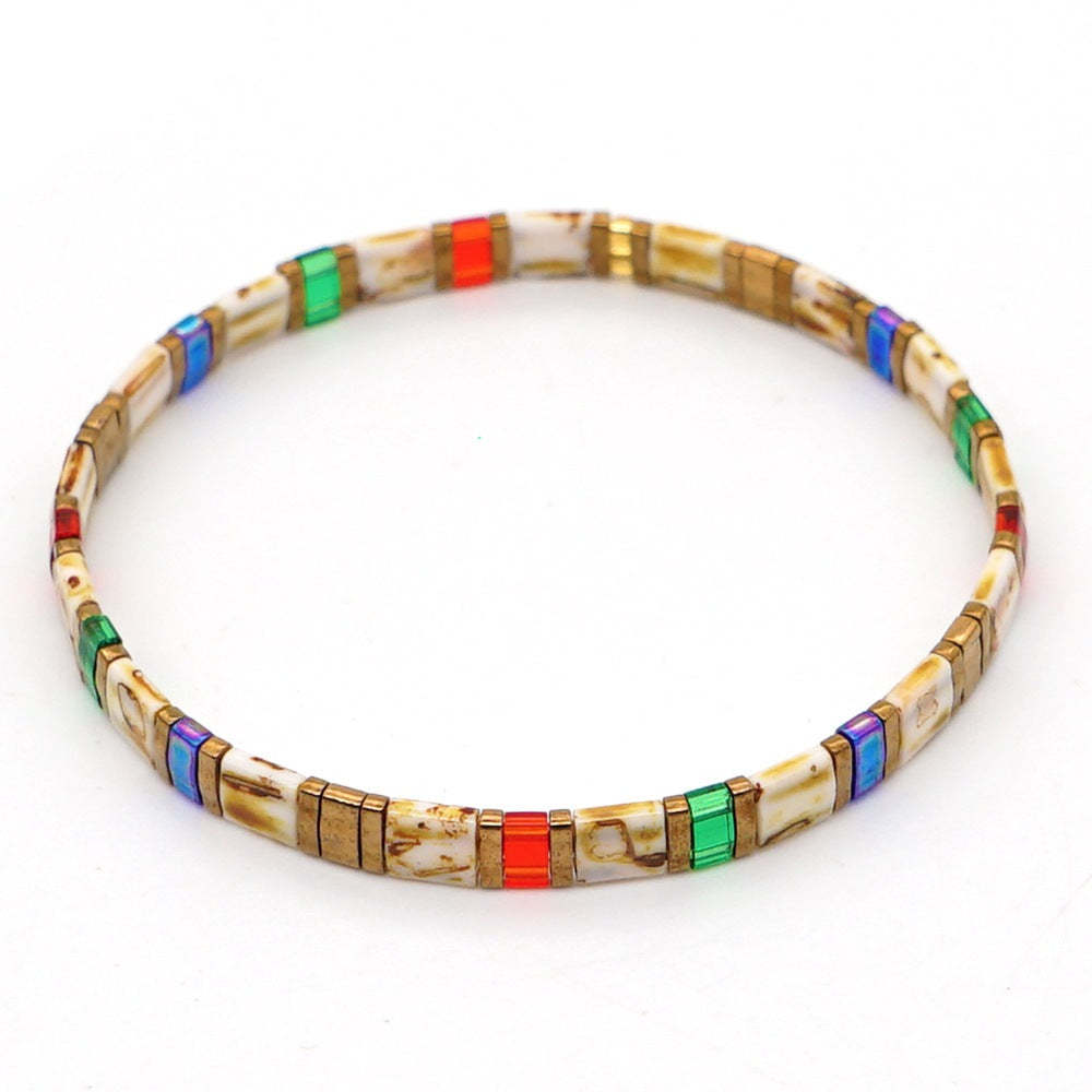 Bracelet De Perles Tila Marron, Vintage, À La Mode, Cadeau - votrecollierprenomfr