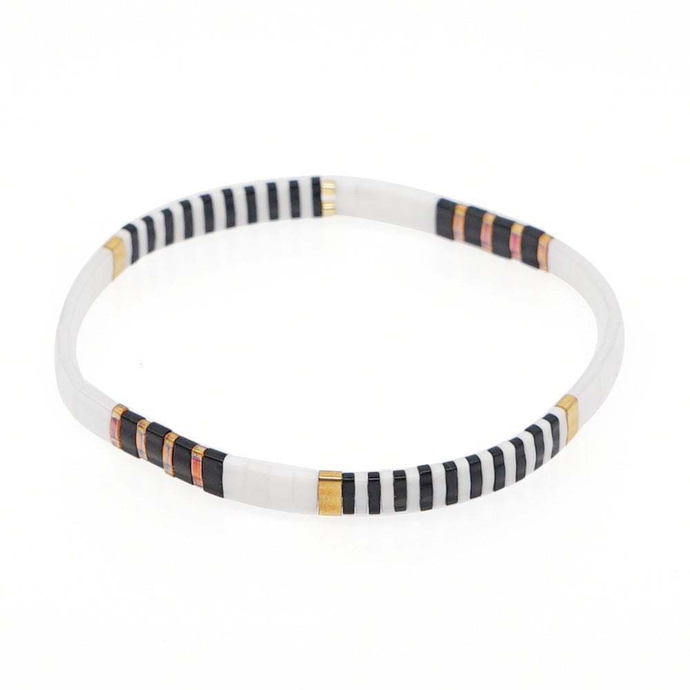 Bracelet De Perles Tila Élégant, Bracelets Porte-bonheur, Cadeau Pour Femmes - votrecollierprenomfr