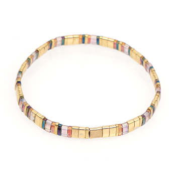 Bracelet De Perles Tila En Or, Vintage, À La Mode, Cadeau - votrecollierprenomfr