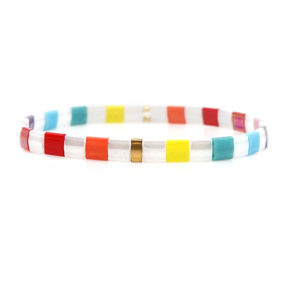 Bracelet De Perles Tila Bracelet Coloré Bracelets De Mode Vintage Cadeau - votrecollierprenomfr